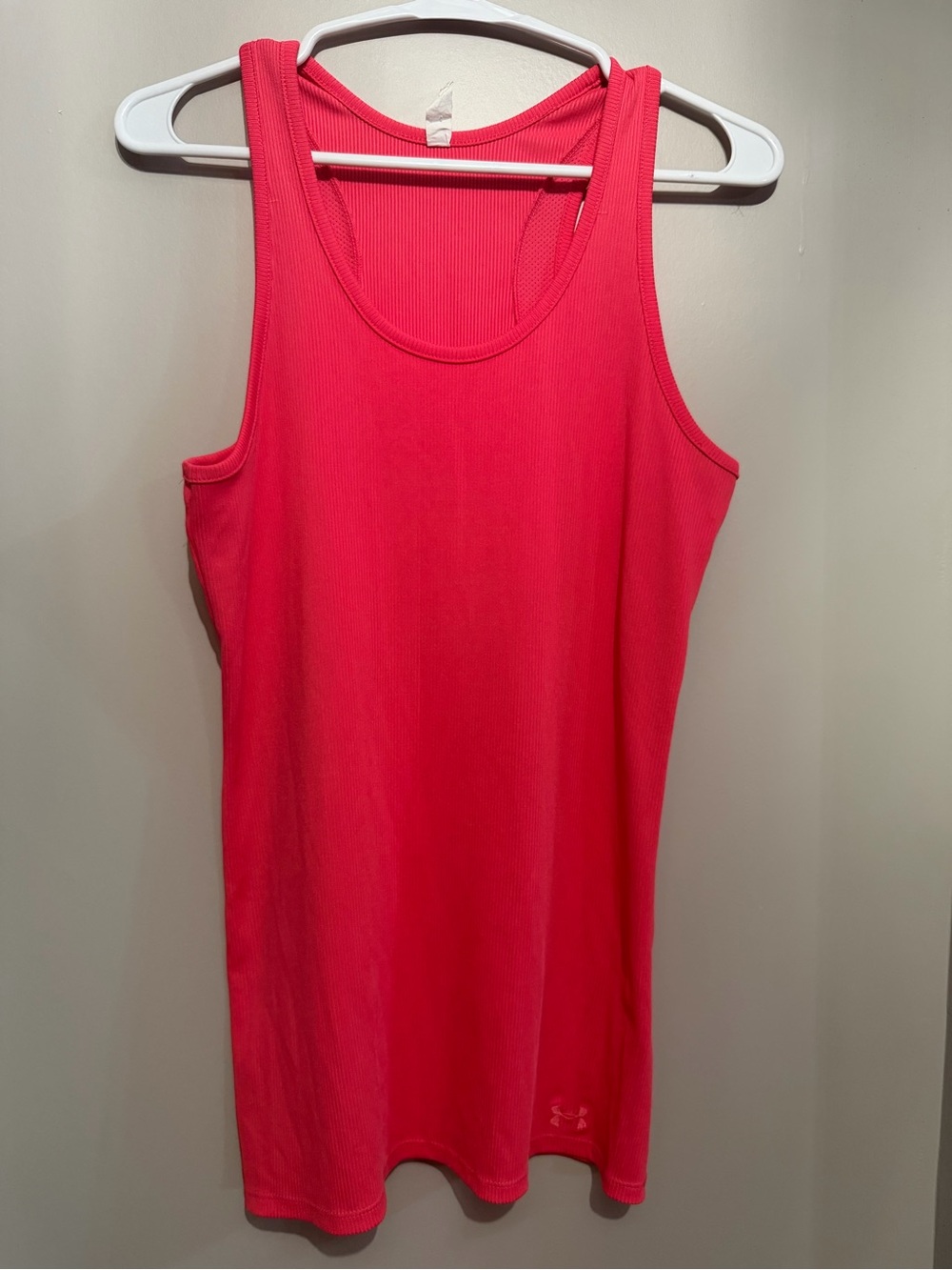 Under Armour Hot Pink Ribbed Athletic Tank